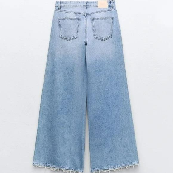 ZARA Z1975 HIGH RISE WIDE LEG JEANS - Picture 4 of 5